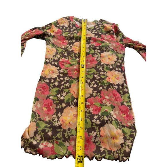 Vtg Ralph Lauren Floral Long Sleeve Mesh Top  Ruffle Y2K fairy grunge S read - Picture 6 of 16